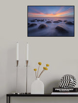 Sunset at Bowling Ball Beach Poster och Canvastavla