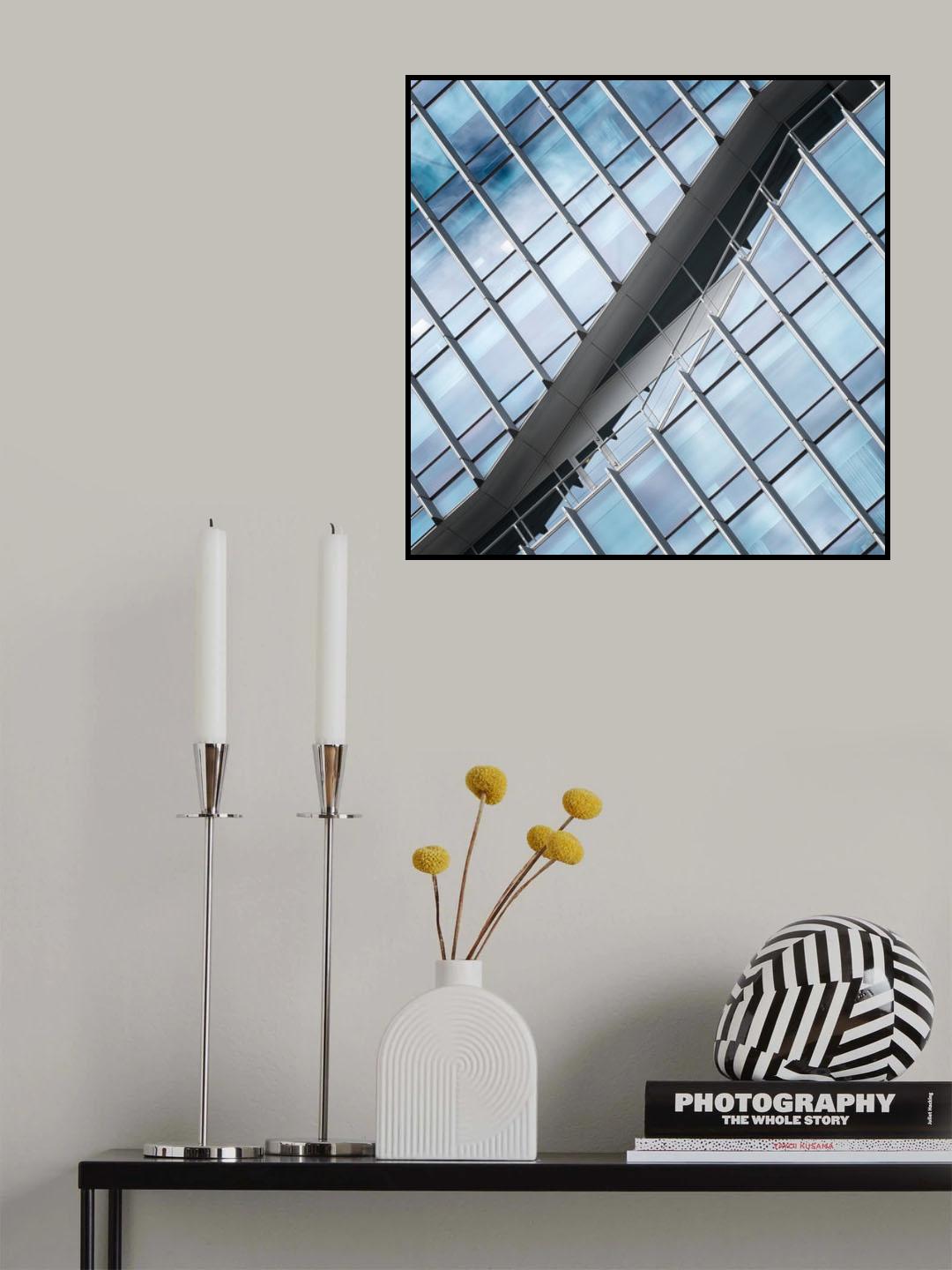 Blue Cut Poster och Canvastavla