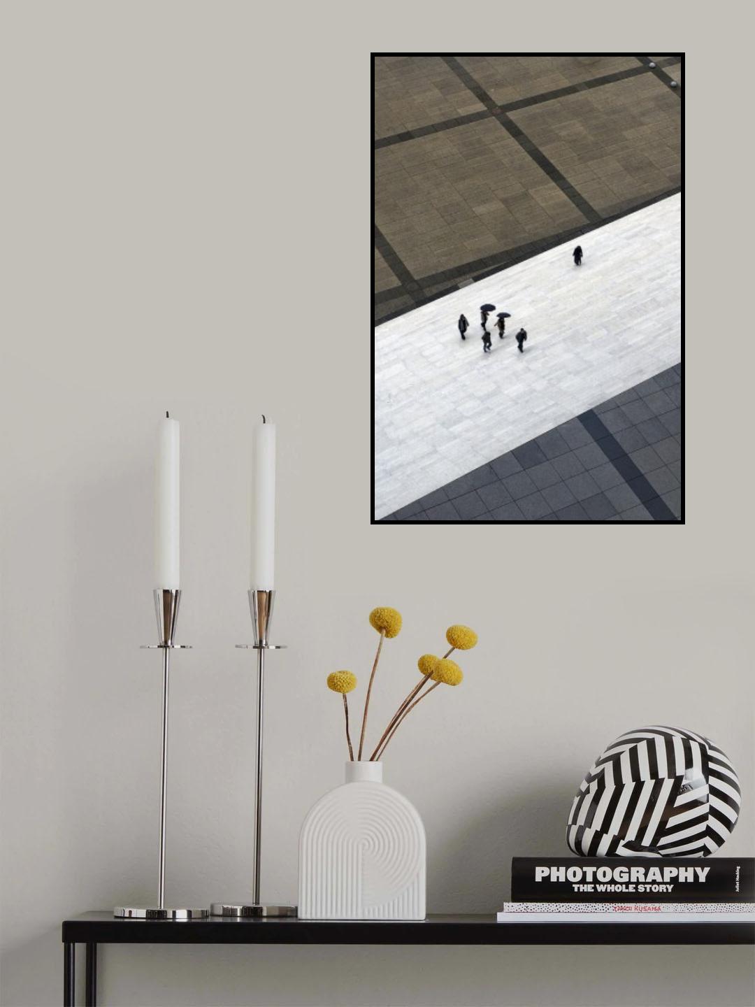 Snowy path Poster och Canvastavla