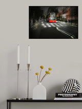 red bus Poster och Canvastavla