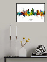Queens New York Skyline Poster och Canvastavla