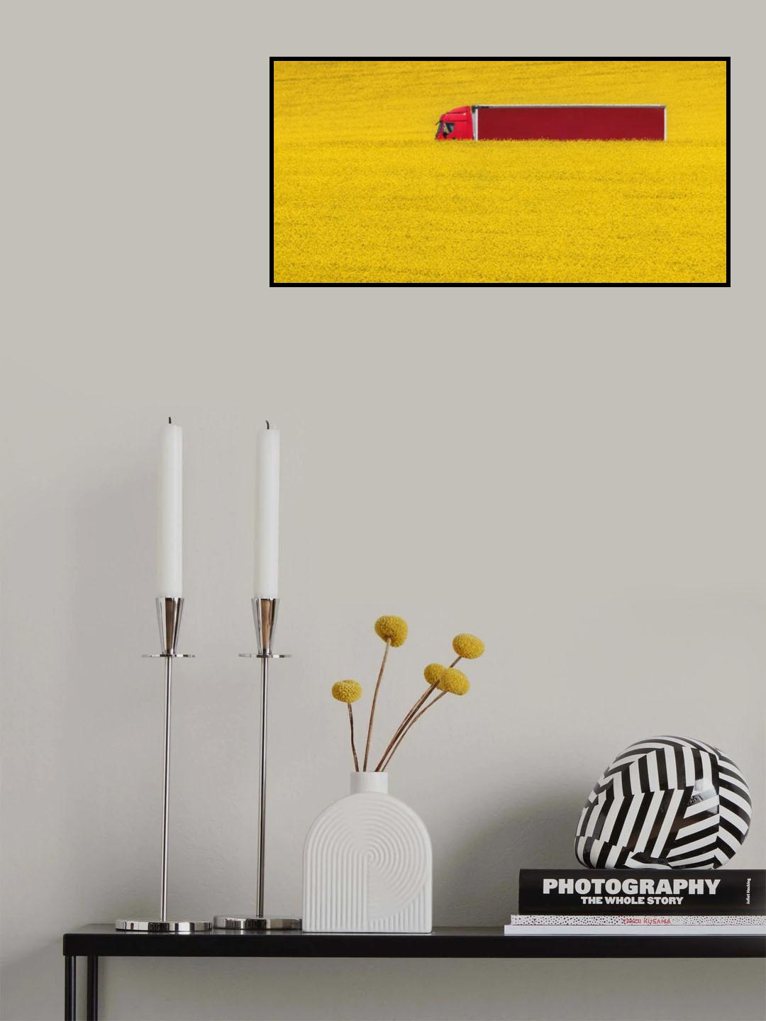 Red &amp; yellow Poster och Canvastavla