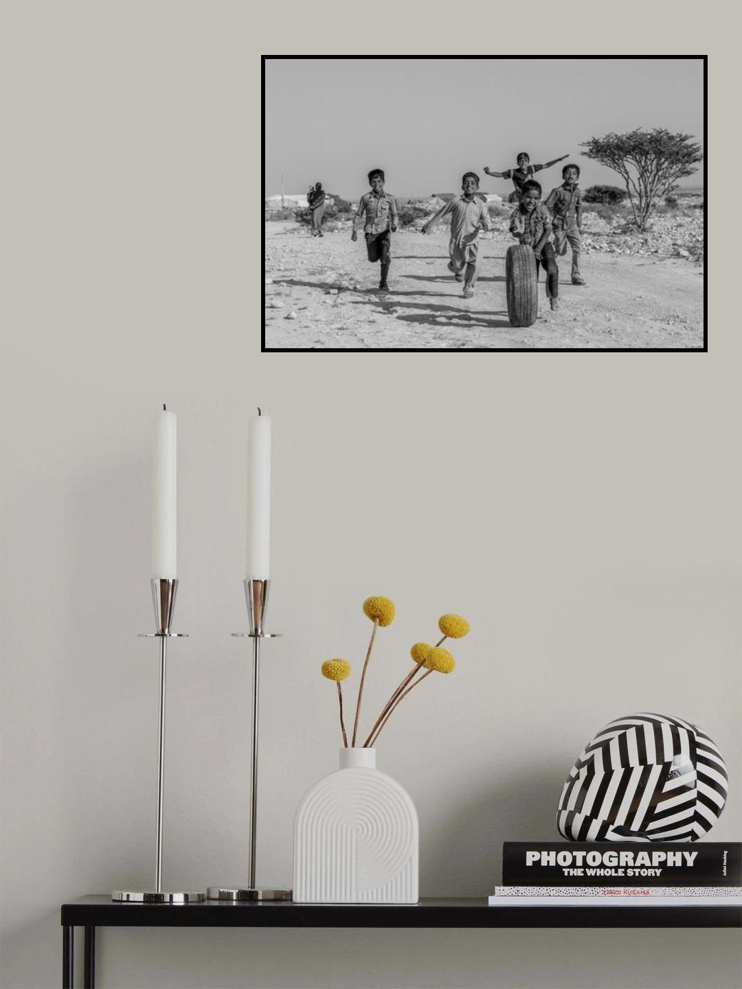 Kids playing Poster och Canvastavla