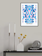 Pattern Bizarre In Blue Poster och Canvastavla