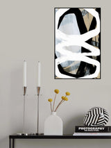 Bold Black On White No3 Poster och Canvastavla