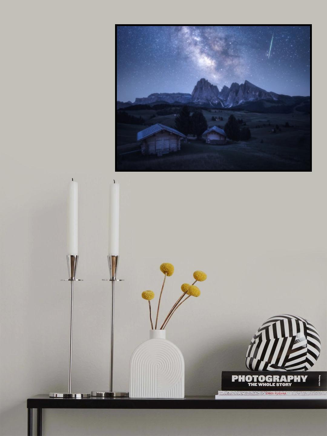 Starry Night Poster och Canvastavla