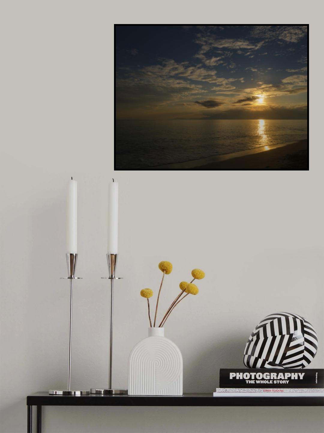 amazing sea view at sunset Poster och Canvastavla