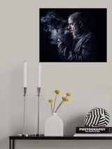the greatest trick the devil ever pulled was convincing the world he doesn't exist and poof he disap Poster och Canvastavla