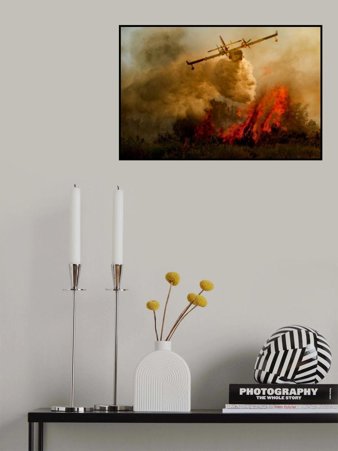 Fire in the National Park of Cilento #1 Poster och Canvastavla