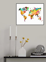 World map 23 Poster och Canvastavla