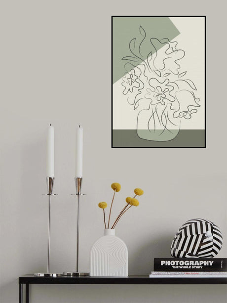 Flower Green Poster och Canvastavla