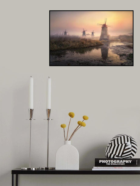 Foggy morning Poster och Canvastavla