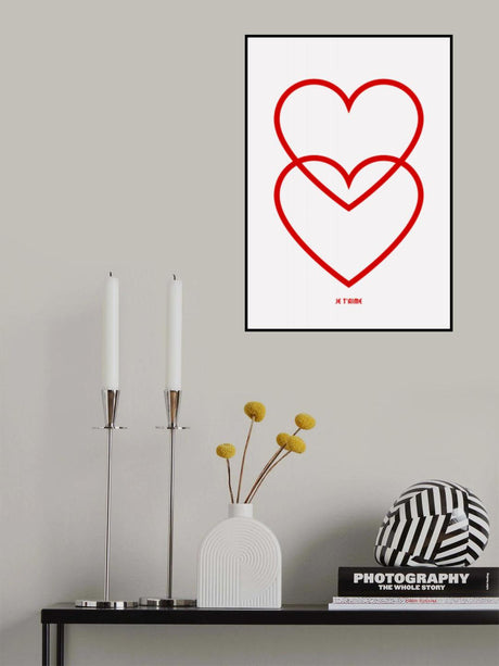 Two Hearts Poster och Canvastavla