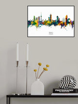 Baku Azerbaijan Skyline Poster och Canvastavla