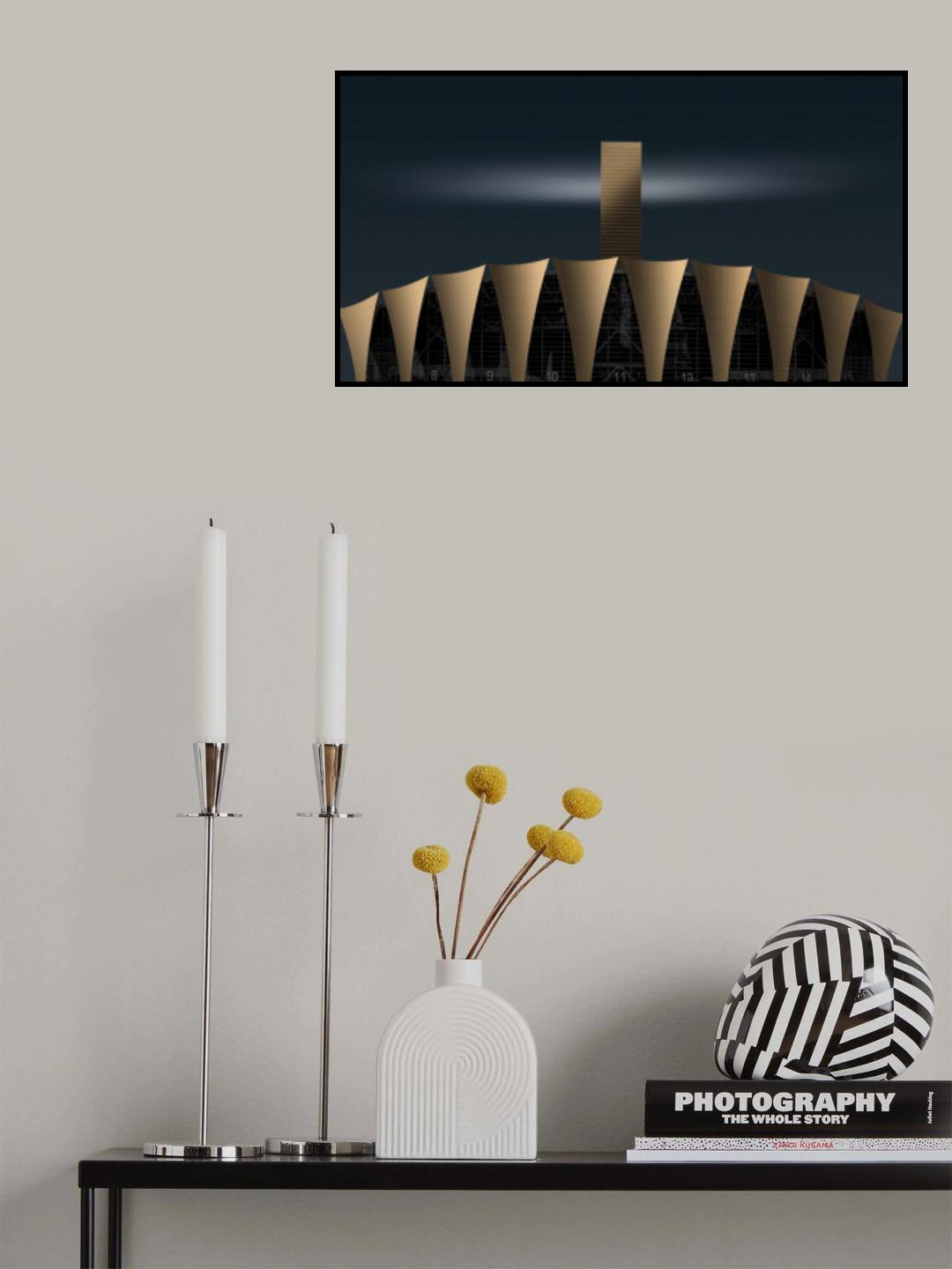 yellow building Poster och Canvastavla