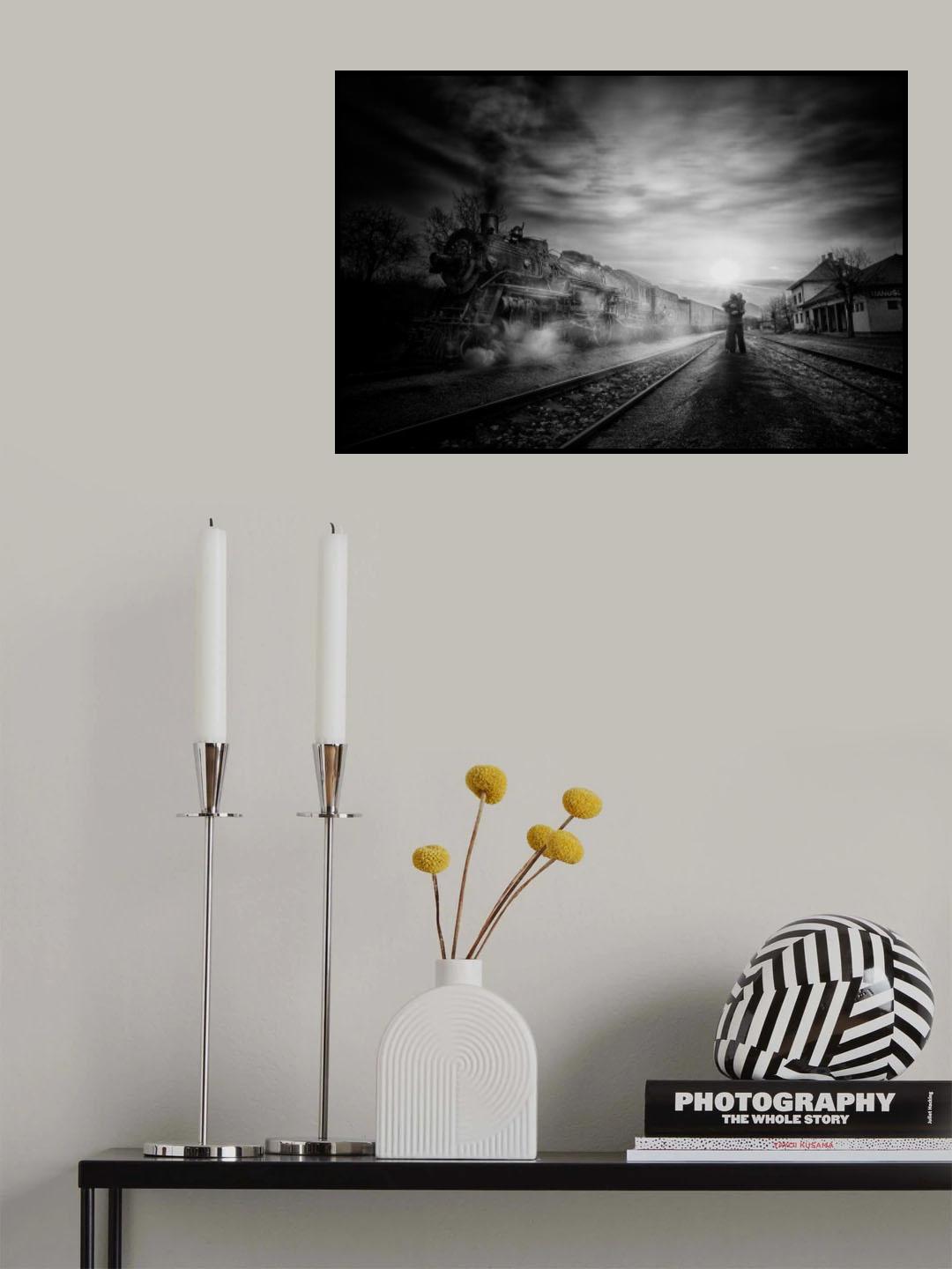 love are needed for two B&amp;W Poster och Canvastavla