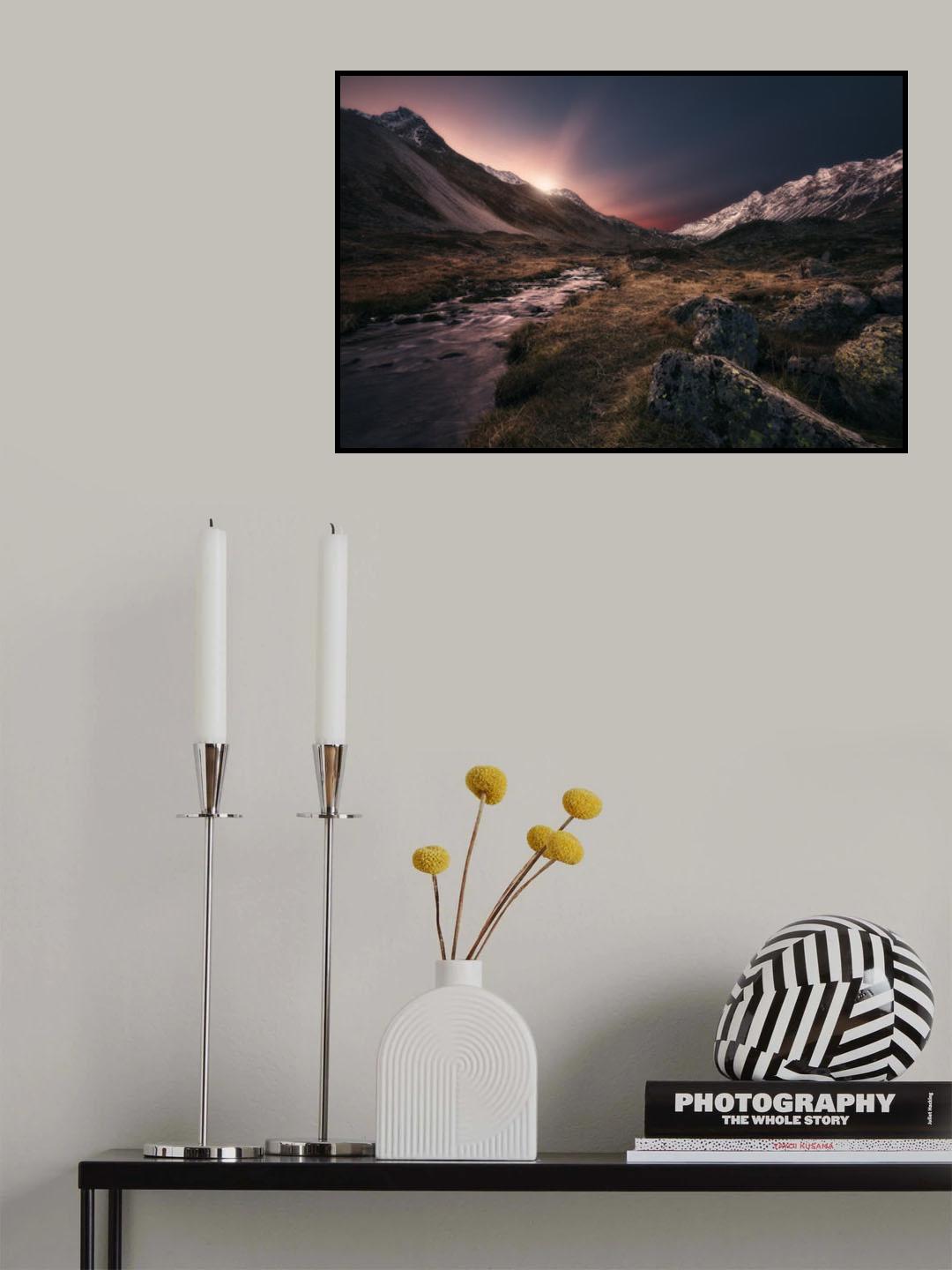 Epic Autumn Morning Poster och Canvastavla