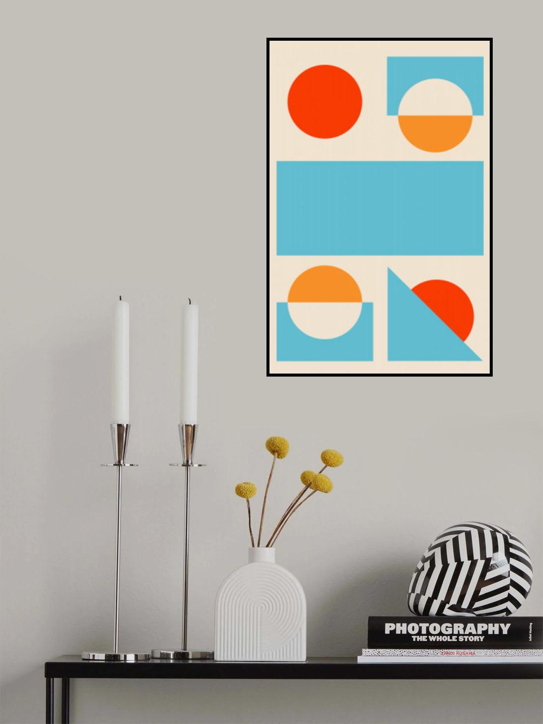 Bright Minimal Shapes Series #2 Poster och Canvastavla