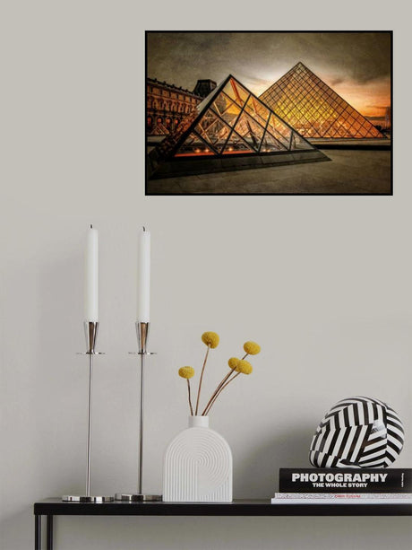 Paris Le Louvre Poster och Canvastavla