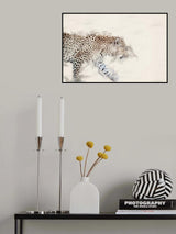 Abstract African Leopard Watercolor Art Poster och Canvastavla