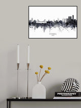 Istanbul Turkey Skyline Poster och Canvastavla