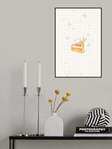 Cat and Cake (1) Poster och Canvastavla