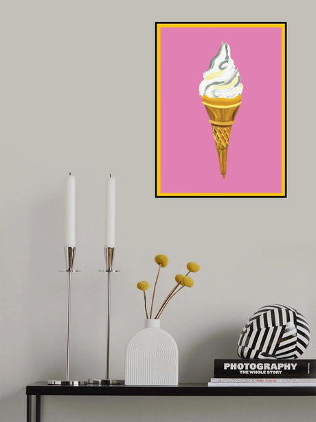 Dream On Raspberry Poster och Canvastavla