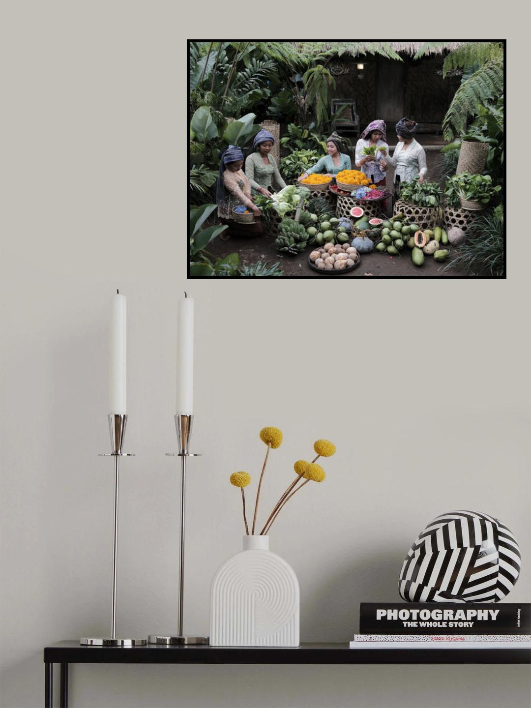 Bali Classic Traditional Market Poster och Canvastavla