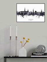 Lichfield England Skyline Poster och Canvastavla