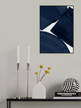 Minimalist Painting Blue II Poster och Canvastavla