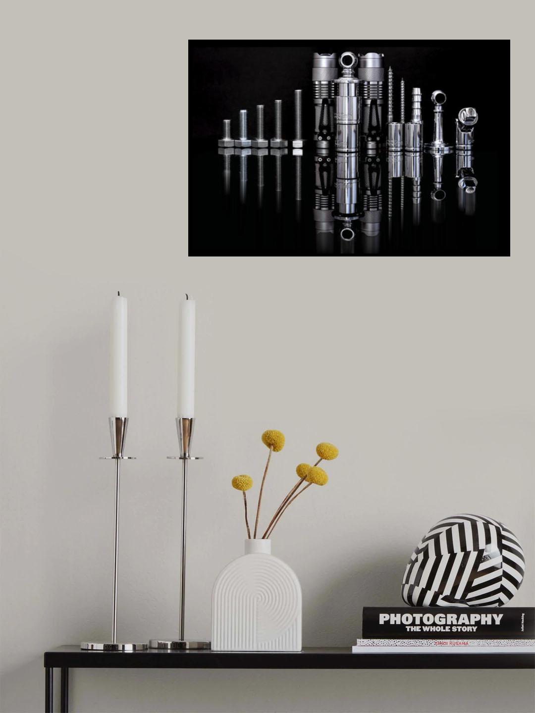 Metallical structure Poster och Canvastavla