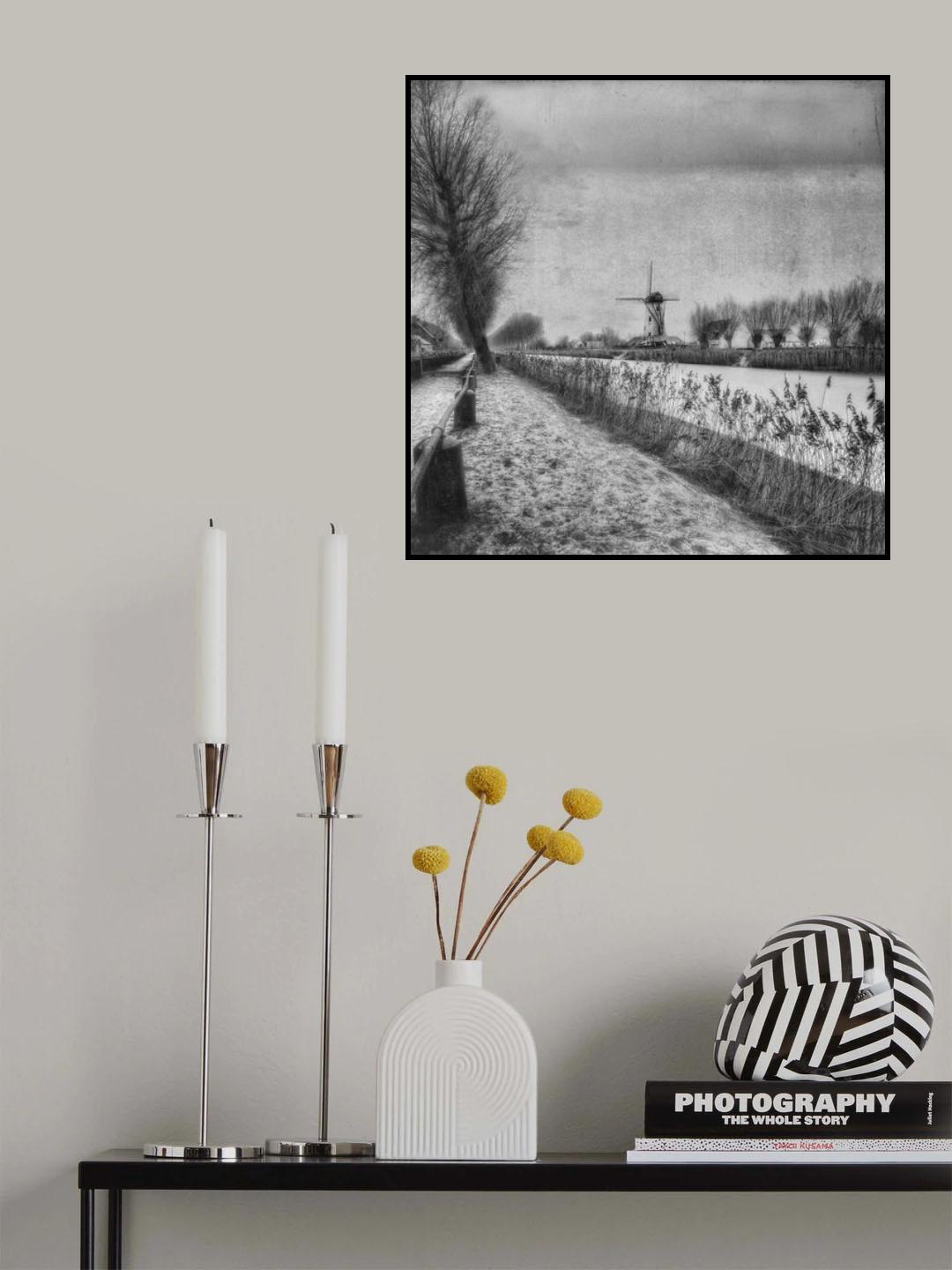My beloved flat country: Damme Poster och Canvastavla