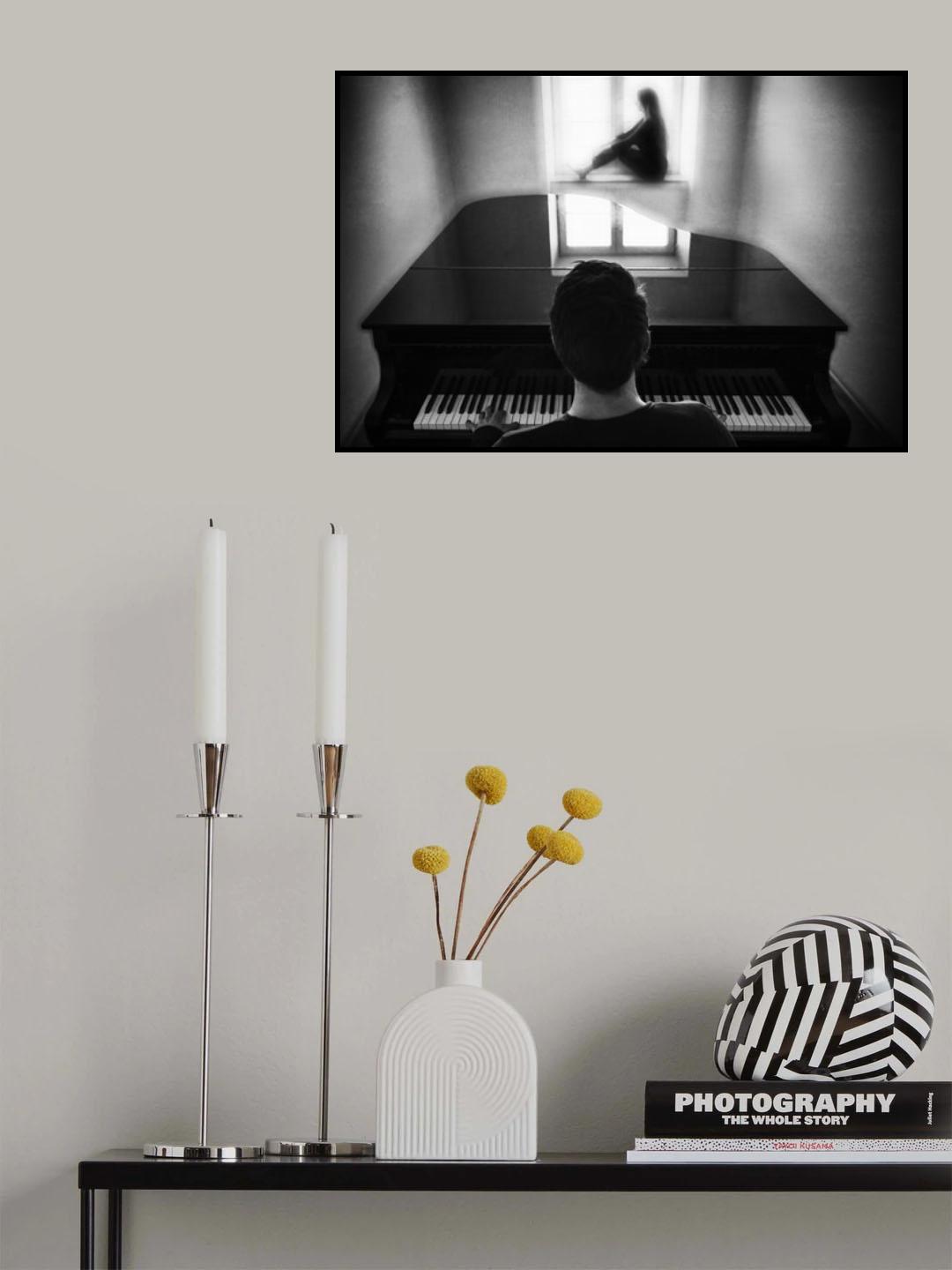 the pianist and his muse Poster och Canvastavla
