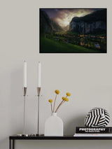 Lauterbrunnen on light. Poster och Canvastavla