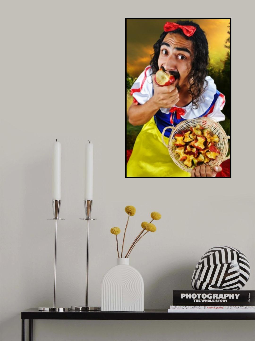Snow Black Poster och Canvastavla