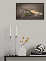 Sunset at Crescent Lake (月牙泉) Poster och Canvastavla