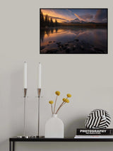 Pyramid Mountain, Canada Poster och Canvastavla