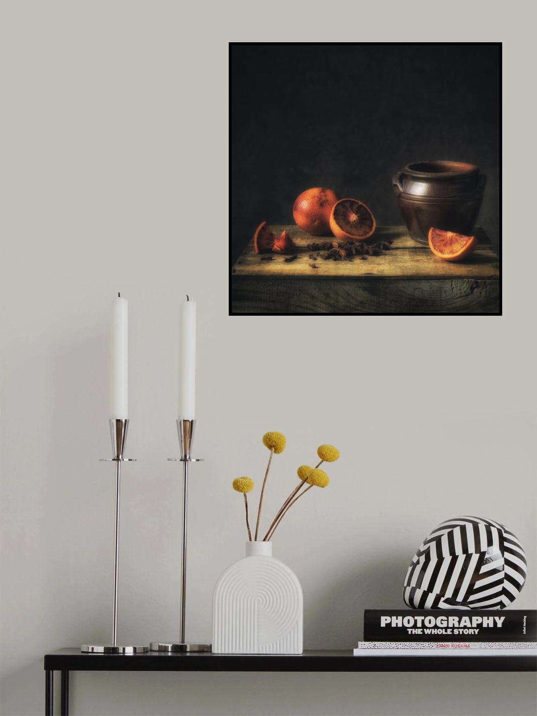 Still life Blood Orange Poster och Canvastavla