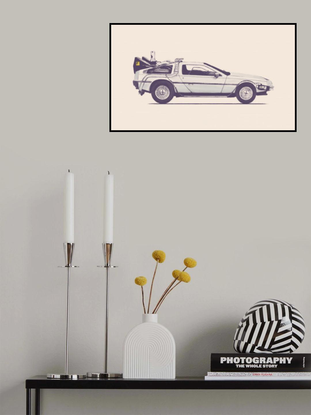 Delorean Poster och Canvastavla