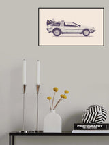 Delorean Poster och Canvastavla