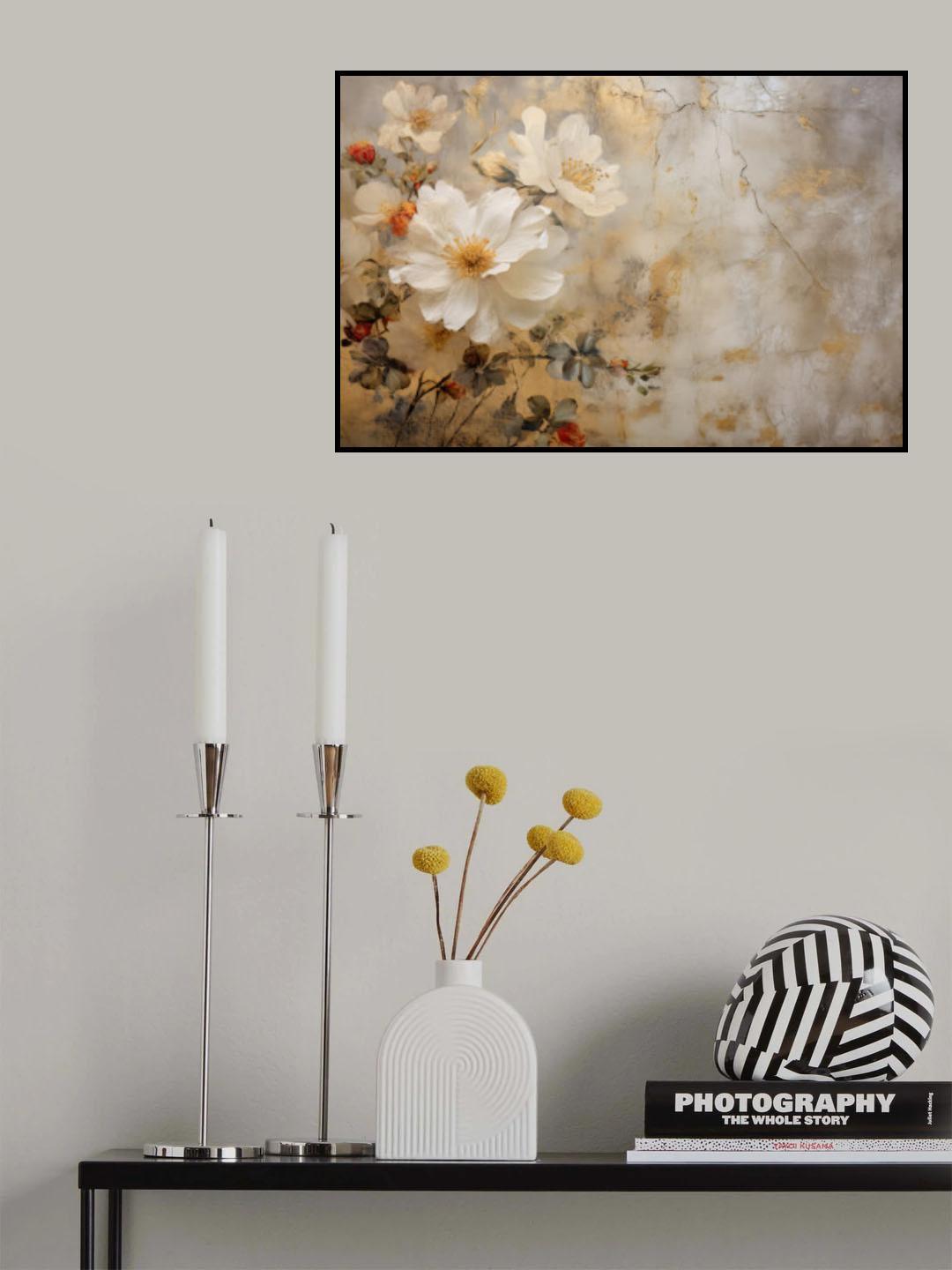 Fa Vintage Floral 73 Poster och Canvastavla