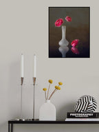 Pink Ranunculus Poster och Canvastavla