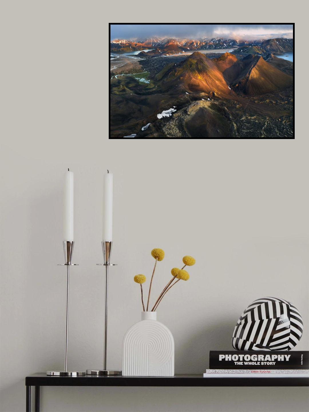 Stunning Views above Iceland Poster och Canvastavla