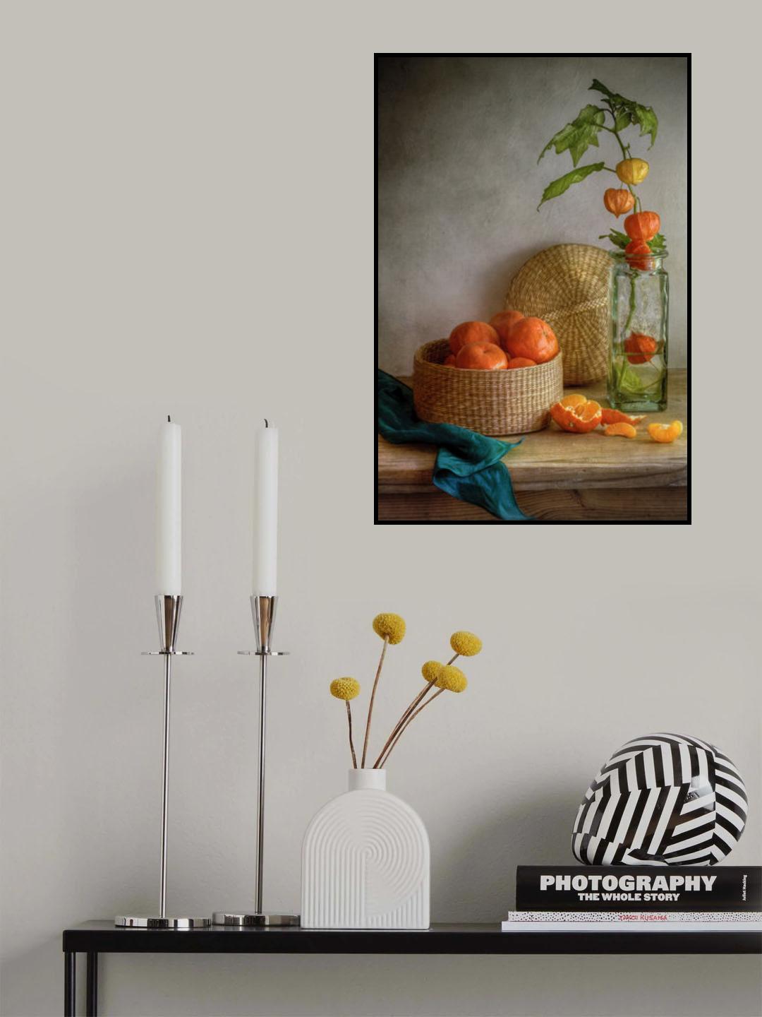 Still life with Clementines Poster och Canvastavla