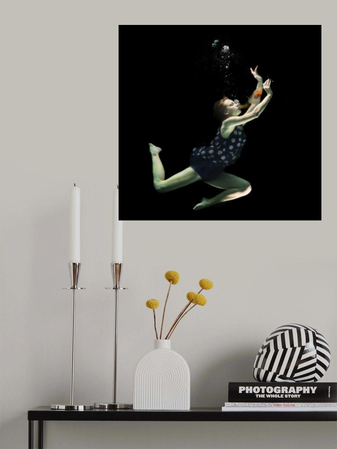 underwater artistic portrait shooting Poster och Canvastavla