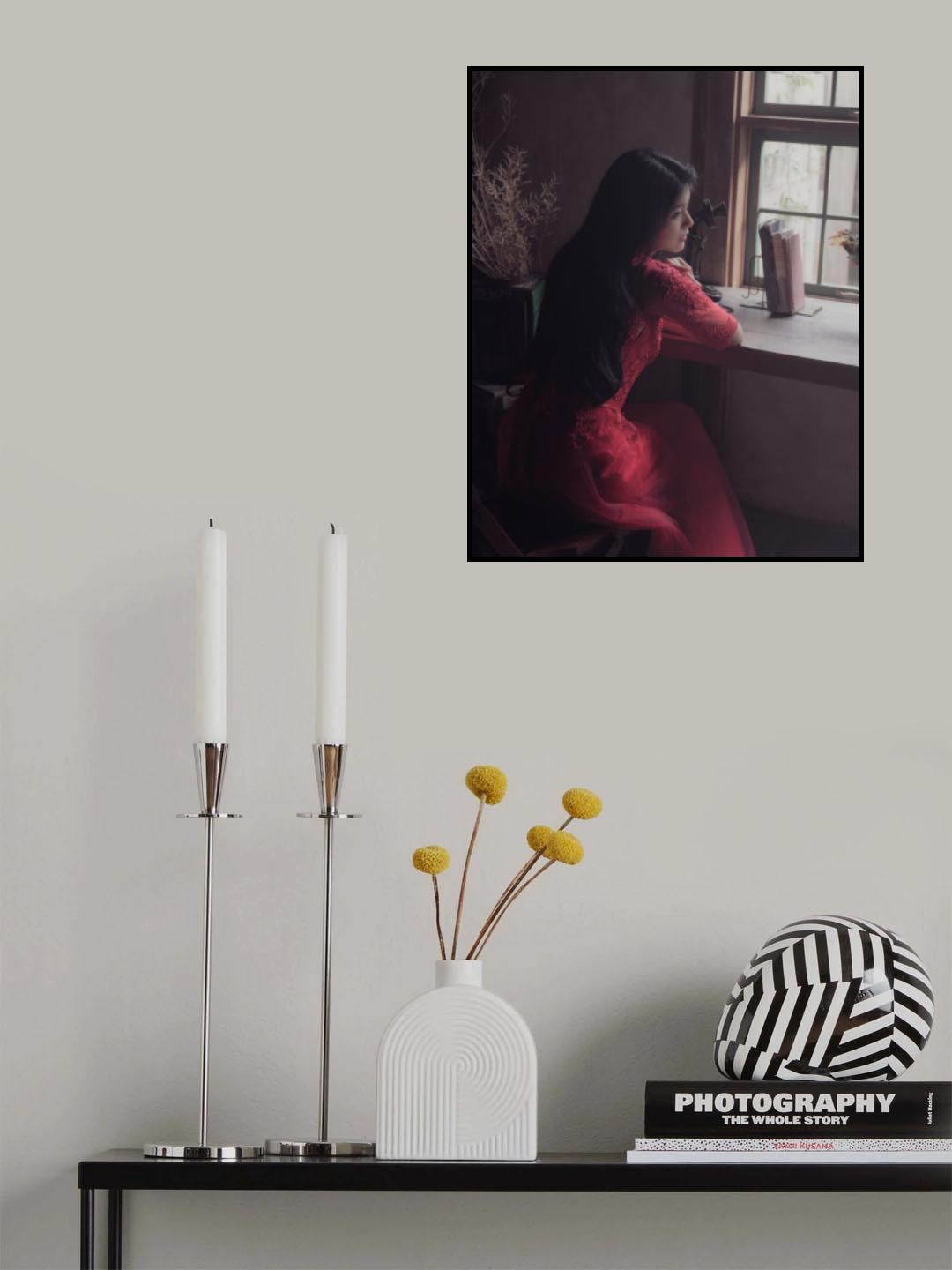 Woman in the Red Dress Poster och Canvastavla