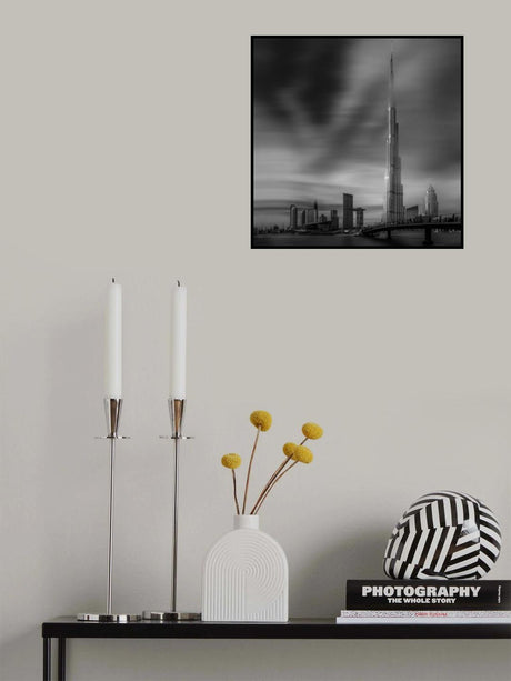 Dubai Downtown Cityscape, Dubai, UAE. Poster och Canvastavla