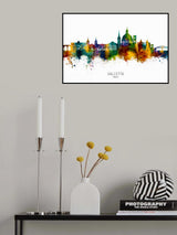 Valletta Malta Skyline Poster och Canvastavla