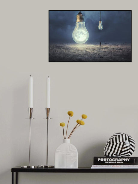 Moon Lamp Poster och Canvastavla