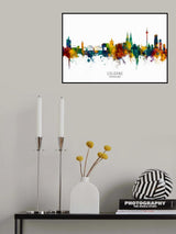Cologne Germany Skyline Poster och Canvastavla